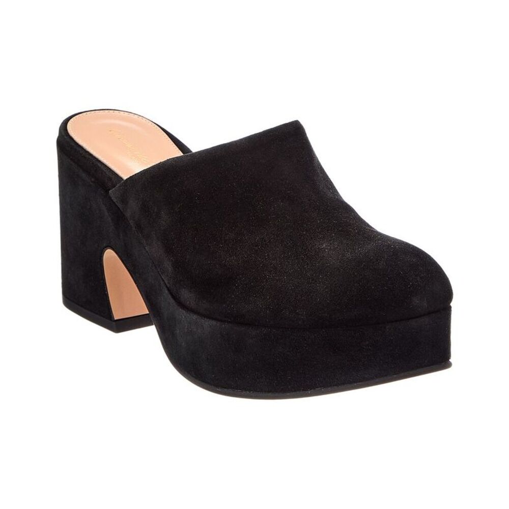 Gianvito Rossi Suede Mule, Black
